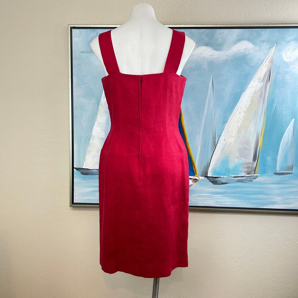 Vintage Oscar de la Renta Jumper dress
Red sleeveless Union made USA Size 12 - Picture 7 of 11